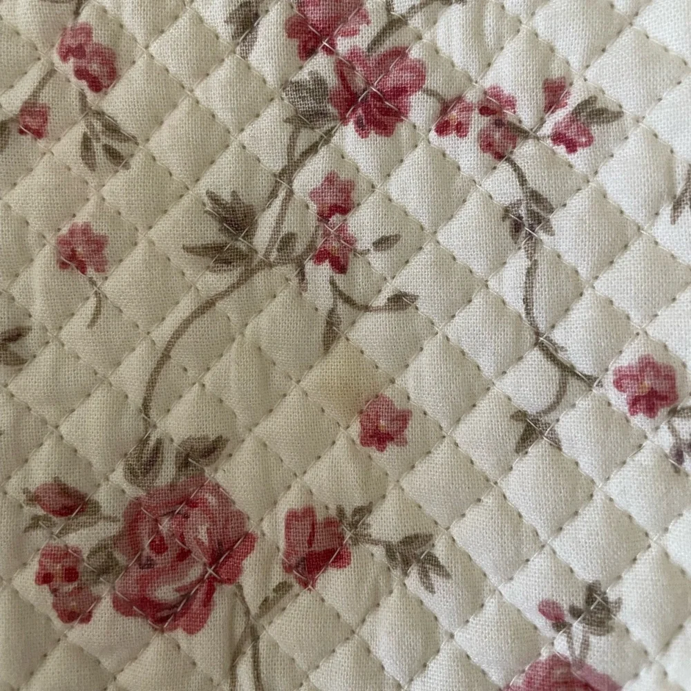 Walton & Co Ltd Floral Quilted Tote Bag - Pink and Cream - Picture 7 of 7